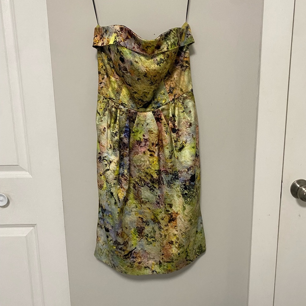 Multicolor Strapless Anthropologie Dress